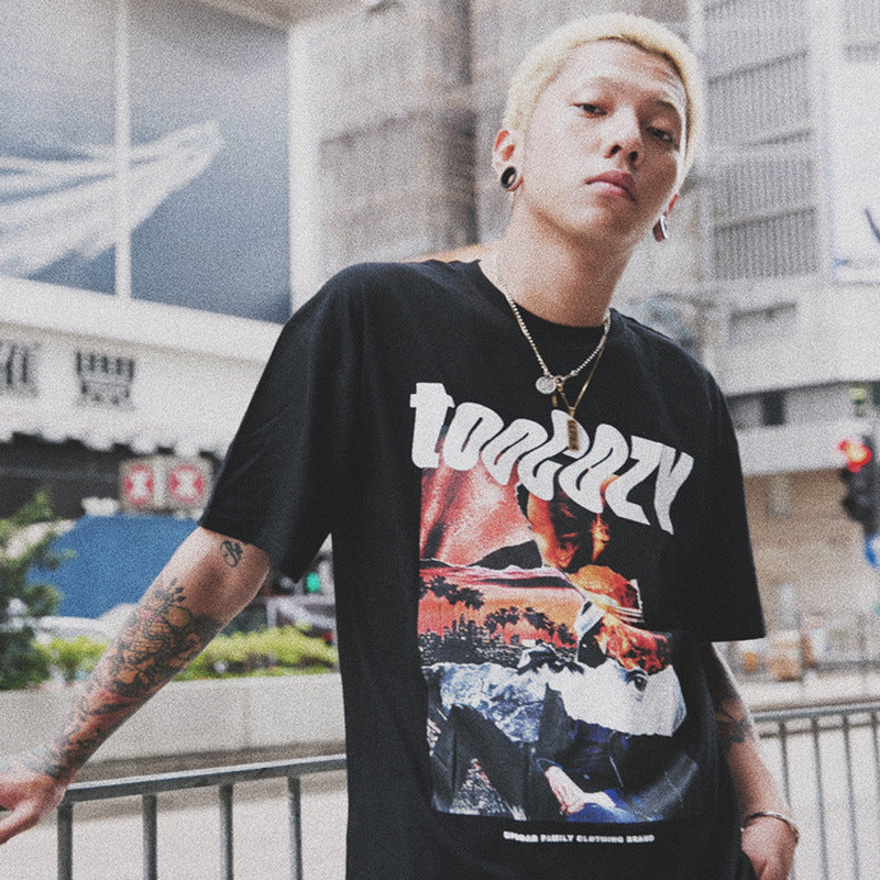 Hip-hop Women Loose BF Style Short Sleeve T-shirt - Bellarte Enchanté Hip-hop Women Loose BF Style Short Sleeve T-shirt